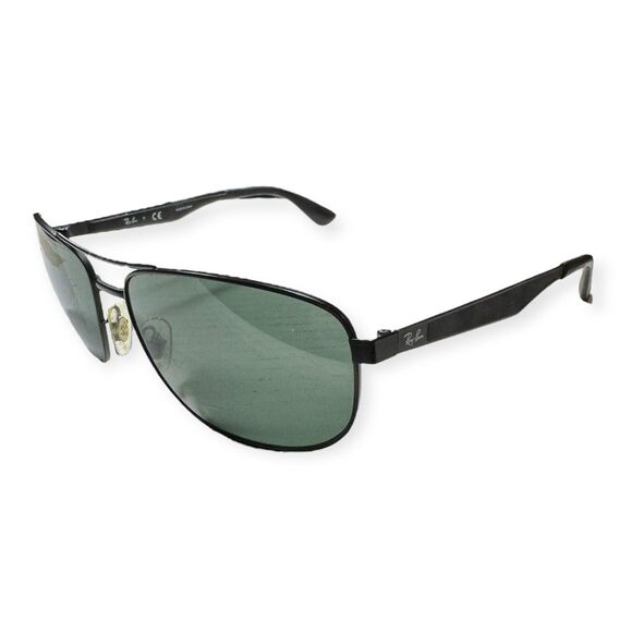Ray-Ban RB 3528 Aviator Sunglasses‎ Black Frames 145mm